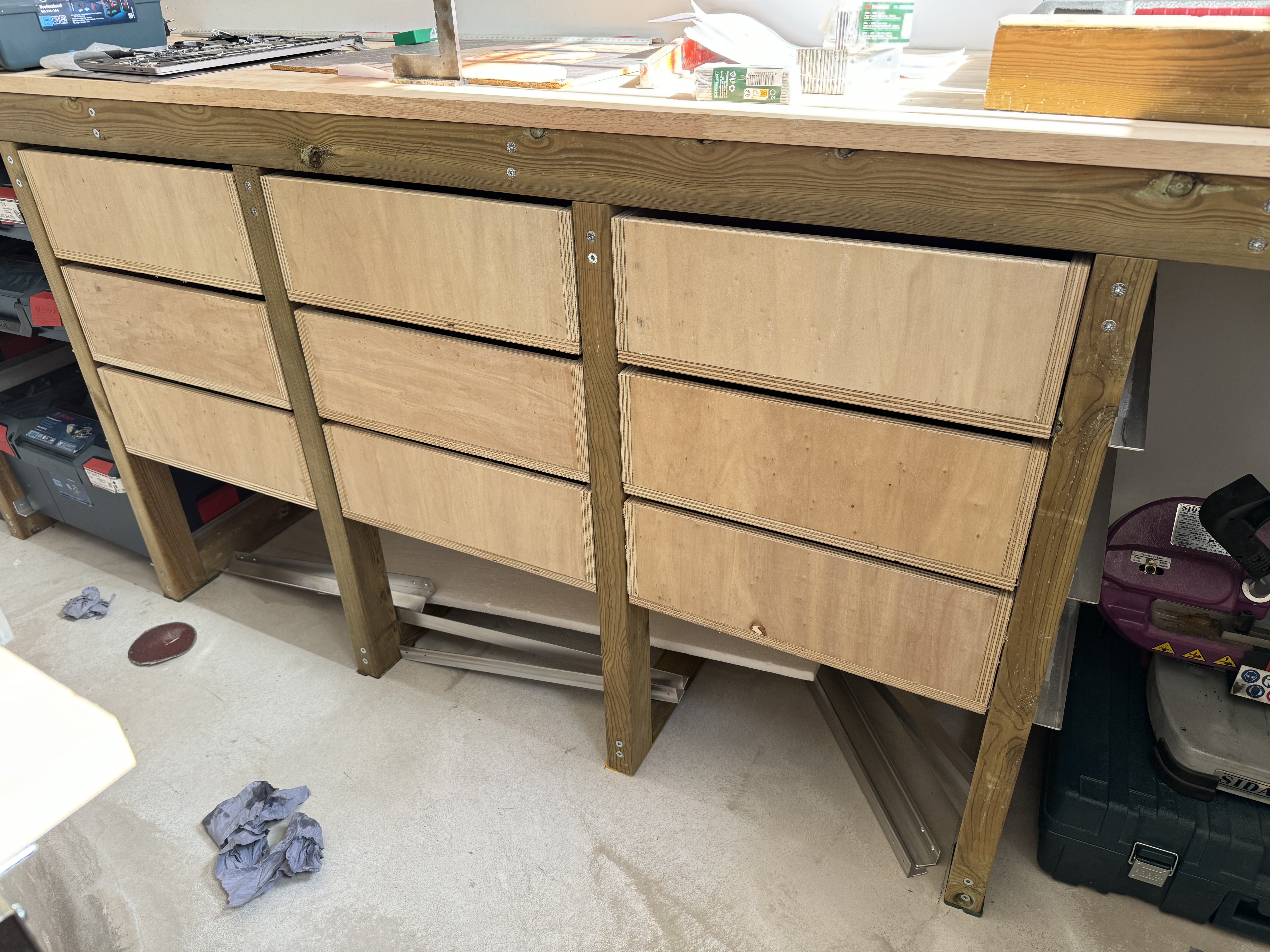 Assemblage des tiroirs