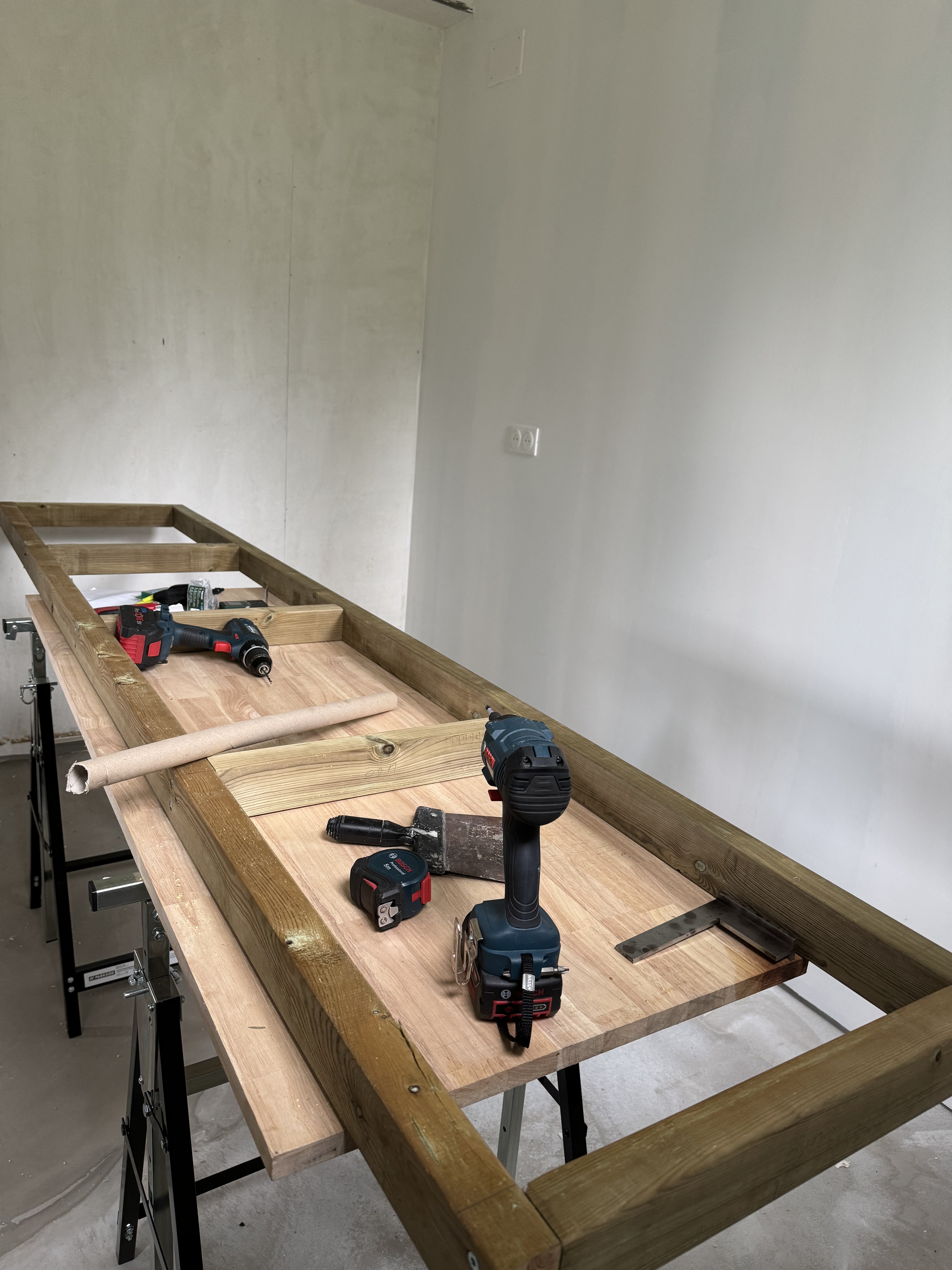 Assemblage de la structure du plateau