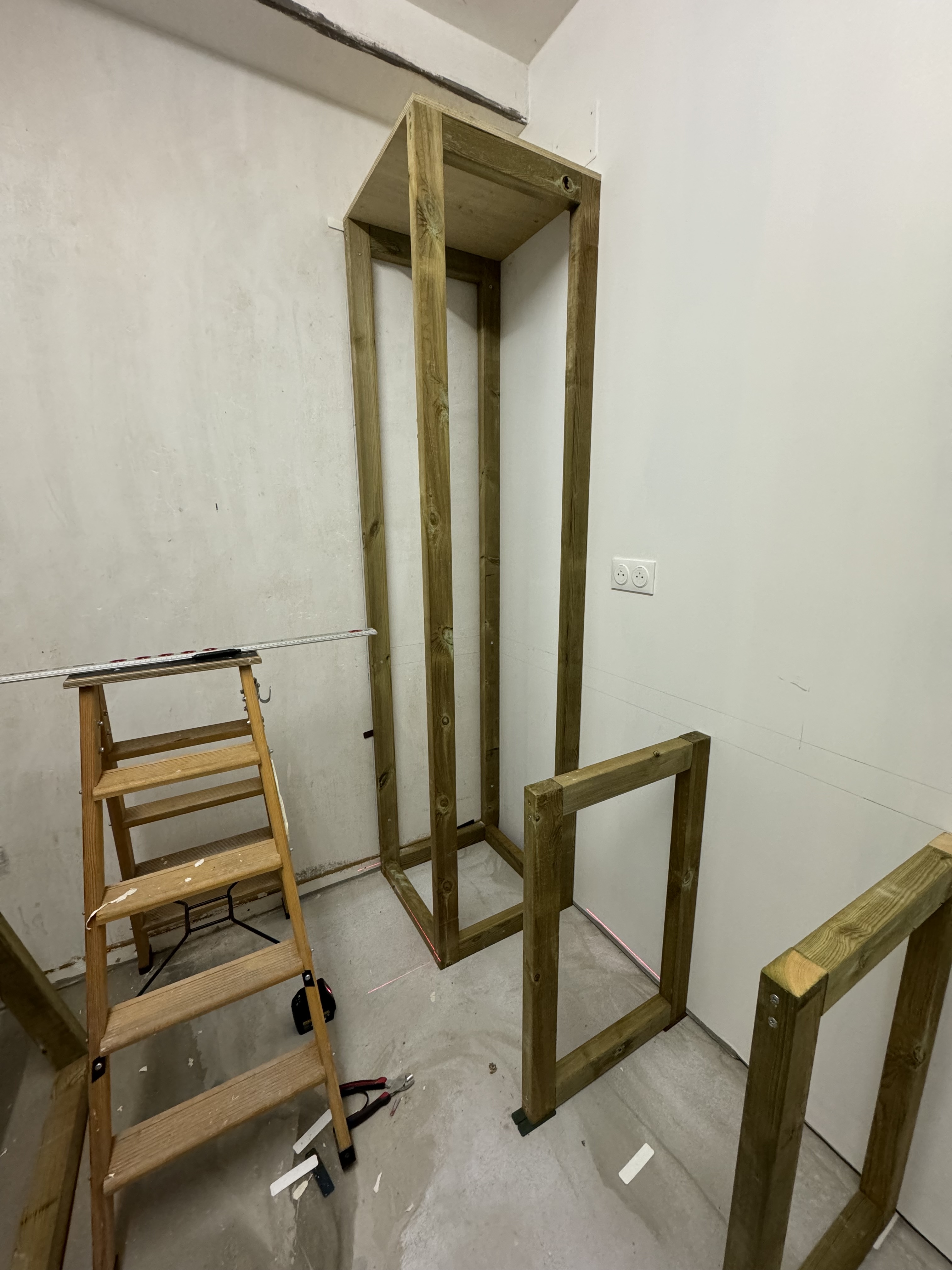 Fixation des montants de la colonne