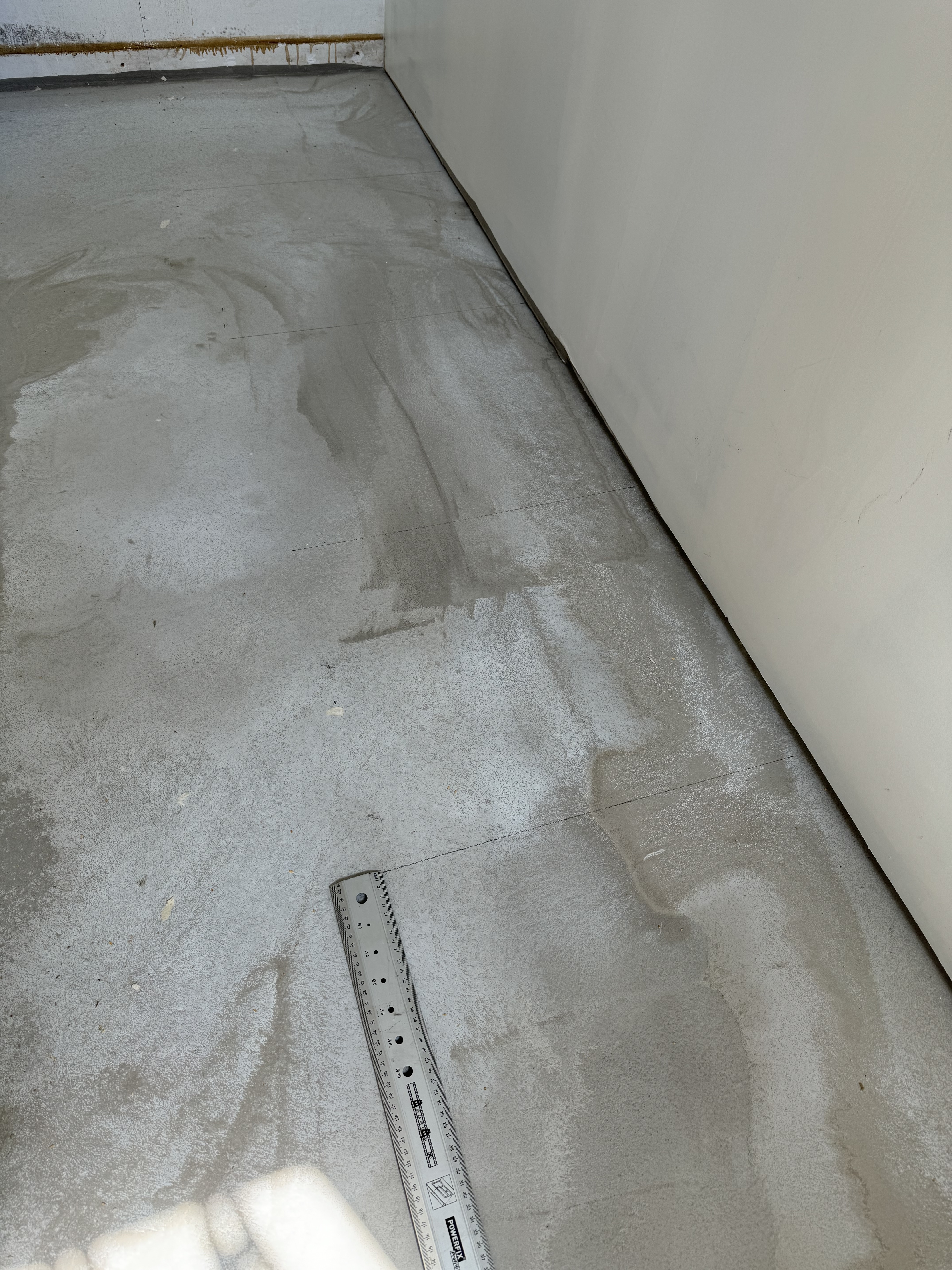 Traçage des emplacements des pieds